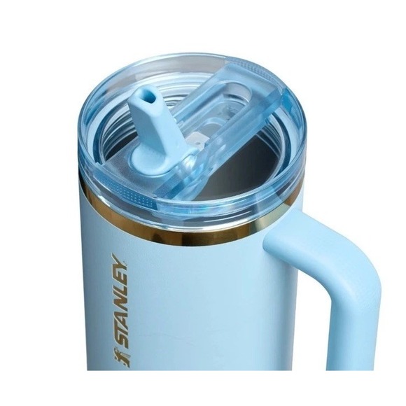 New Messi x Stanley 1913 40 oz. Quencher ProTour Flip Straw Blue Tumbler Sealed - Picture 4 of 5